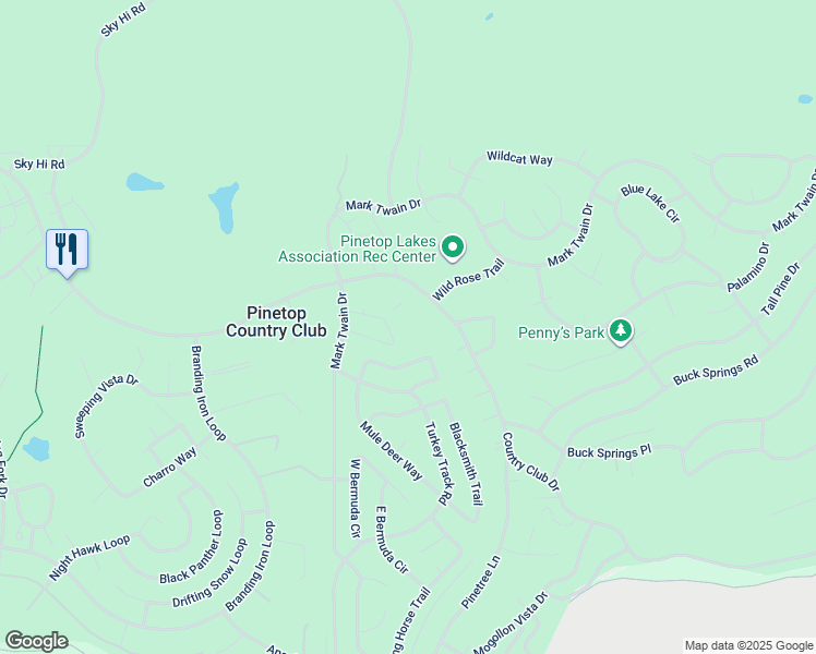 map of restaurants, bars, coffee shops, grocery stores, and more near 5796 South Hidden Oak Drive in Navajo County