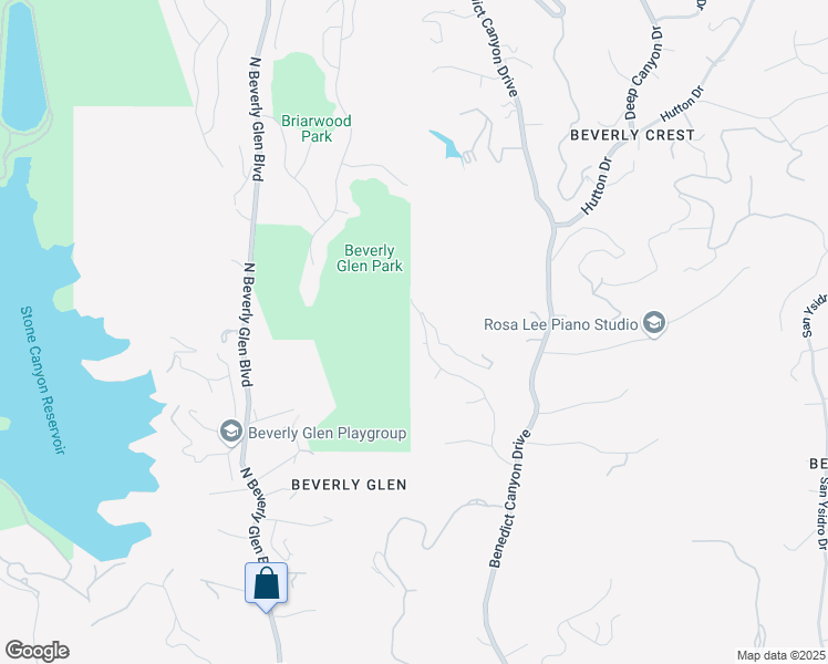 map of restaurants, bars, coffee shops, grocery stores, and more near 10078 Westwanda Drive in Beverly Hills
