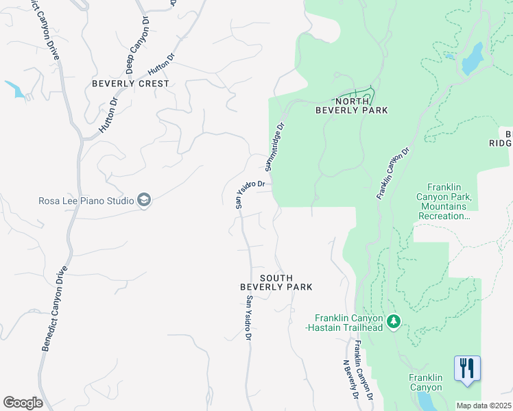 map of restaurants, bars, coffee shops, grocery stores, and more near 9767 Apricot Lane in Beverly Hills