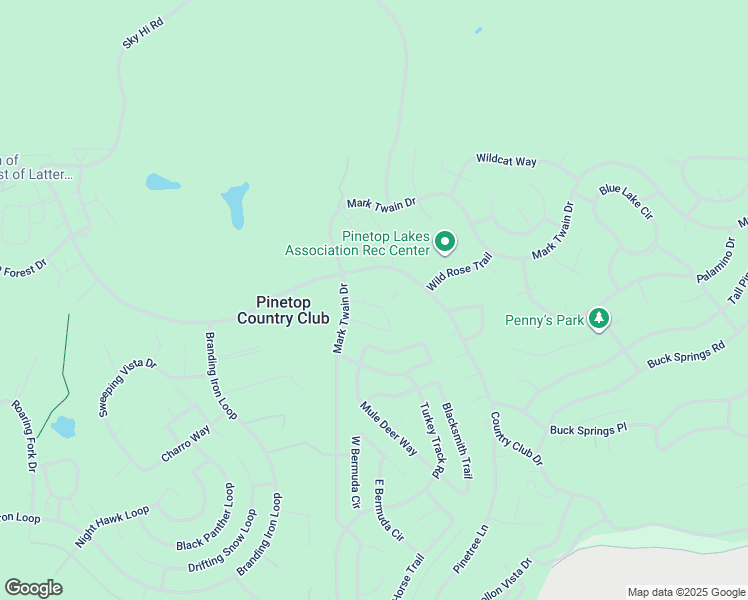 map of restaurants, bars, coffee shops, grocery stores, and more near 5796 South Hidden Oak Drive in Pinetop Country Club