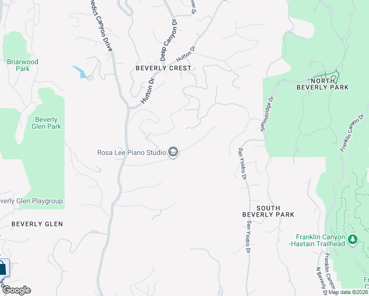 map of restaurants, bars, coffee shops, grocery stores, and more near 9681 Yoakum Drive in Beverly Hills