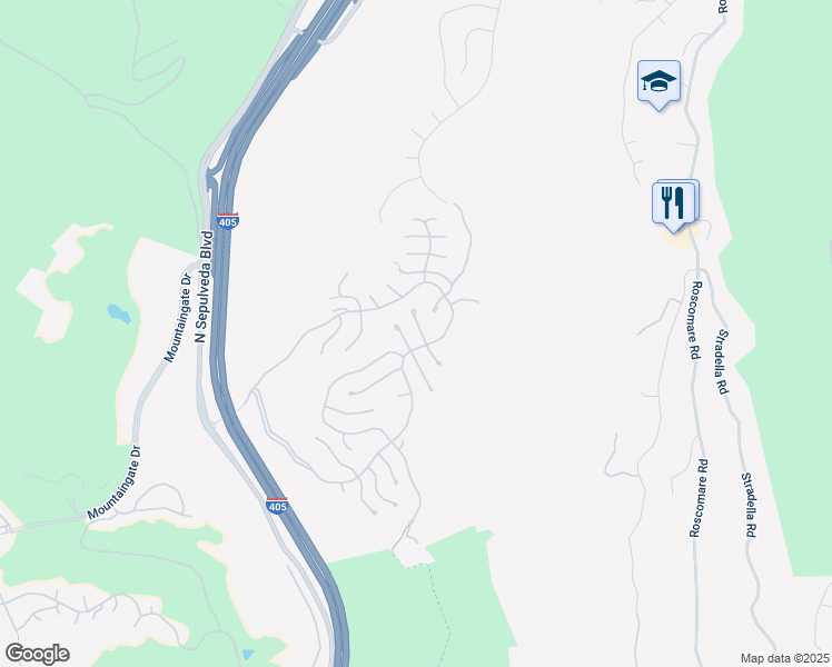 map of restaurants, bars, coffee shops, grocery stores, and more near 2311 Worthing Lane in Los Angeles