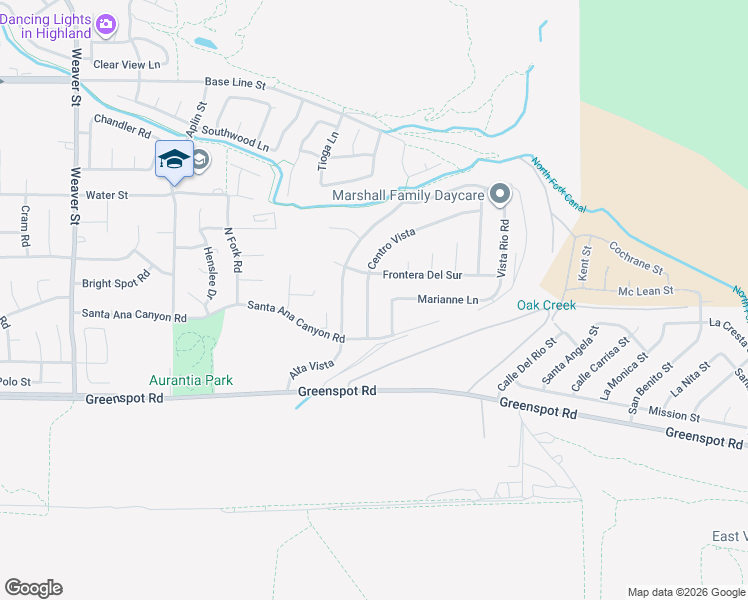 map of restaurants, bars, coffee shops, grocery stores, and more near 7748 Centro Vista in Highland
