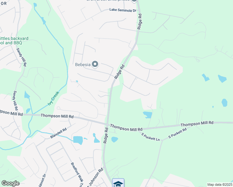 map of restaurants, bars, coffee shops, grocery stores, and more near in Buford