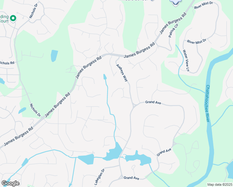 map of restaurants, bars, coffee shops, grocery stores, and more near 455 Firelite Lane in Suwanee