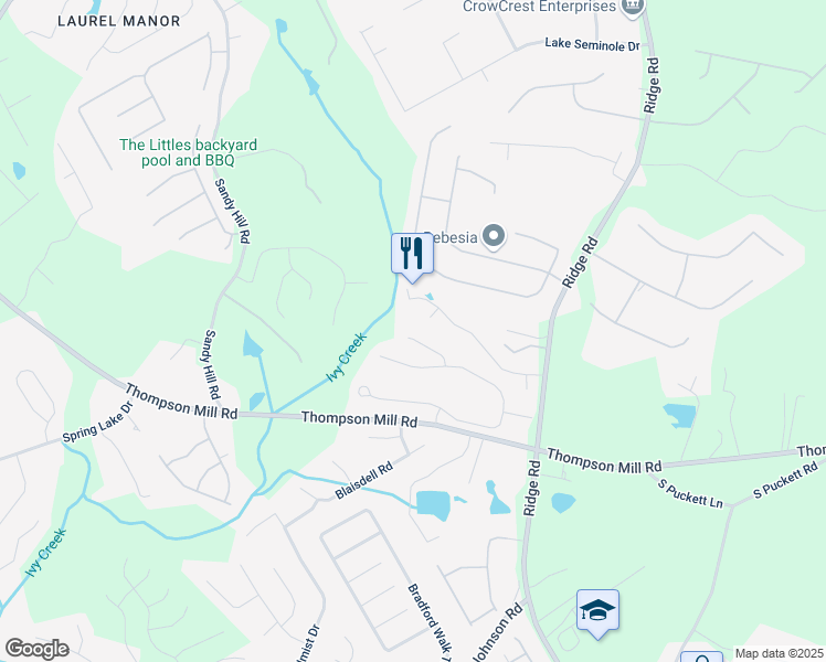 map of restaurants, bars, coffee shops, grocery stores, and more near 3322 Grace Farm Lane in Buford