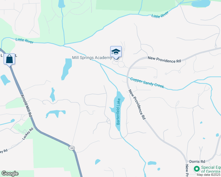 map of restaurants, bars, coffee shops, grocery stores, and more near 13290 Providence Lake Drive in Alpharetta