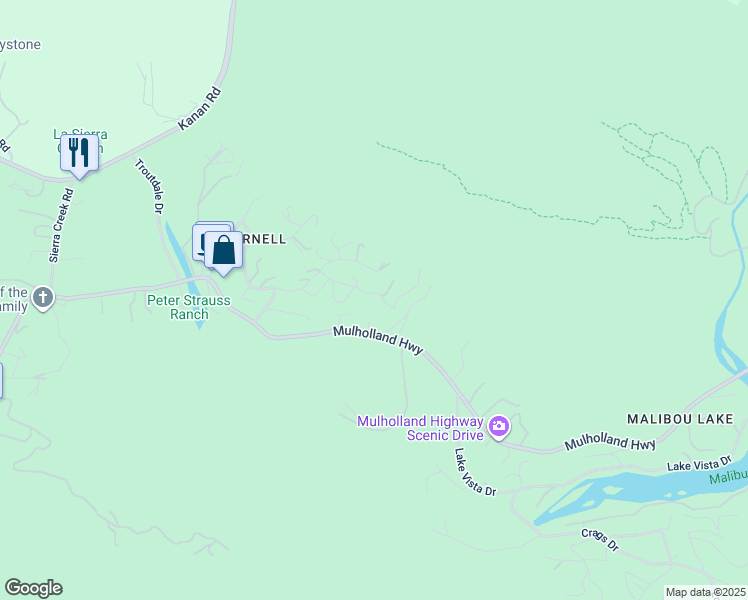 map of restaurants, bars, coffee shops, grocery stores, and more near 29704 Triunfo Drive in Agoura Hills