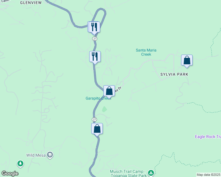 map of restaurants, bars, coffee shops, grocery stores, and more near 20922 Keller Road in Los Angeles County