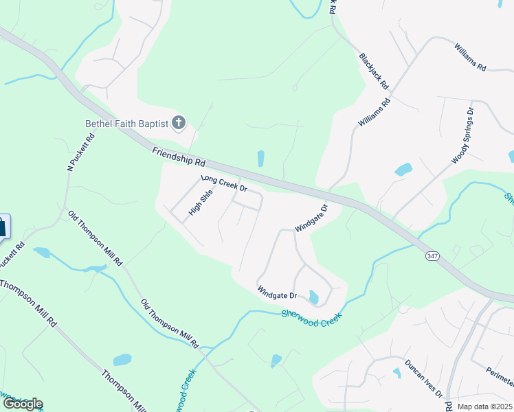 map of restaurants, bars, coffee shops, grocery stores, and more near 3200 Goldberry Street in Buford