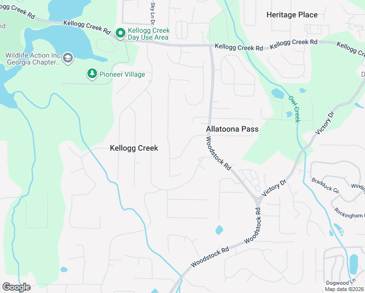 map of restaurants, bars, coffee shops, grocery stores, and more near 112 Bennett Farms Drive in Acworth