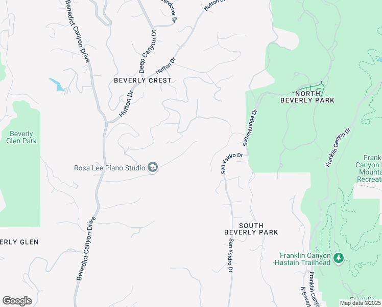 map of restaurants, bars, coffee shops, grocery stores, and more near 9624 Yoakum Drive in Beverly Hills