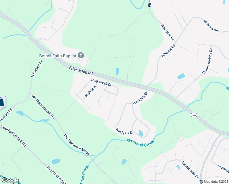 map of restaurants, bars, coffee shops, grocery stores, and more near 3307 Long Creek Drive in Buford