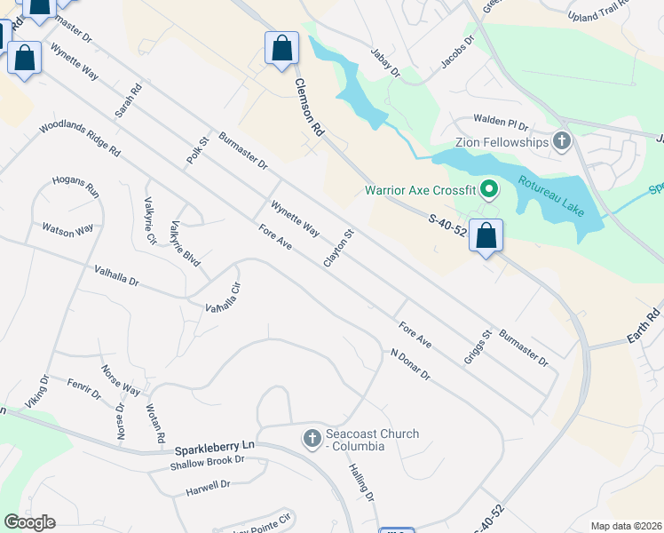 map of restaurants, bars, coffee shops, grocery stores, and more near 435 Fore Avenue in Columbia