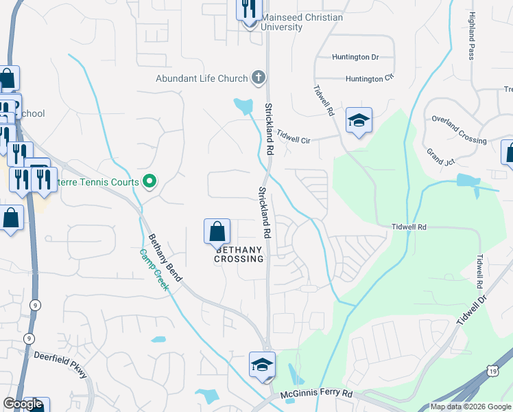 map of restaurants, bars, coffee shops, grocery stores, and more near 710 Bellemeade Place in Alpharetta