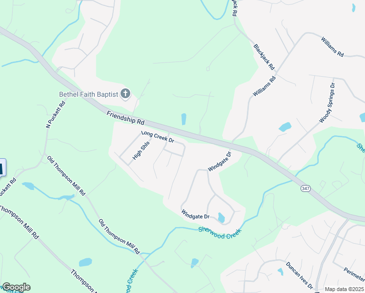 map of restaurants, bars, coffee shops, grocery stores, and more near 3307 Long Creek Drive in Buford