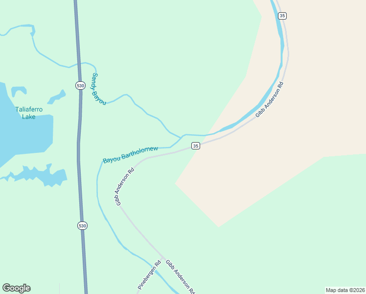 map of restaurants, bars, coffee shops, grocery stores, and more near 3273 County Road 35 in Pine Bluff