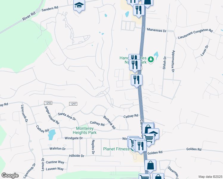 map of restaurants, bars, coffee shops, grocery stores, and more near 692 Rivage Promenade in Wilmington