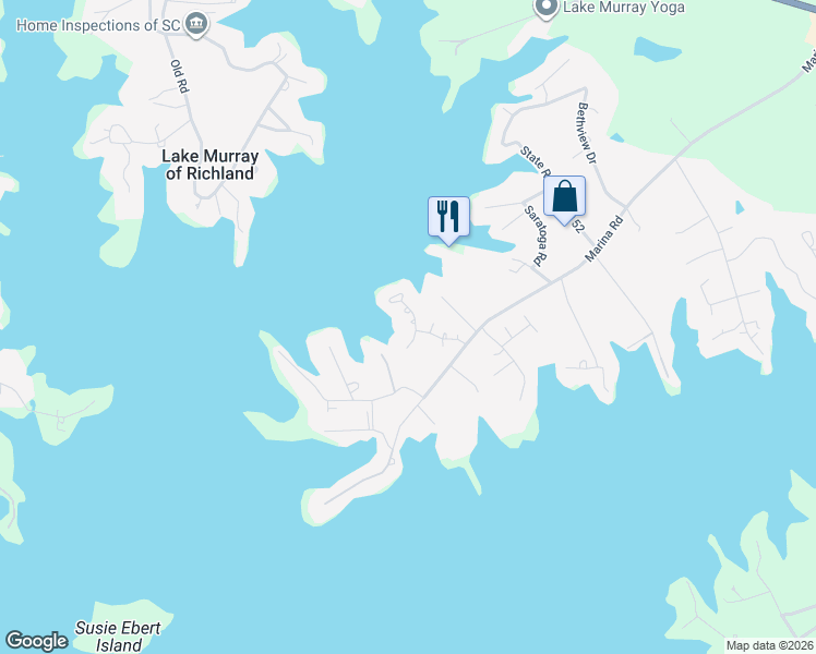 map of restaurants, bars, coffee shops, grocery stores, and more near 132 Signal Lane in Irmo