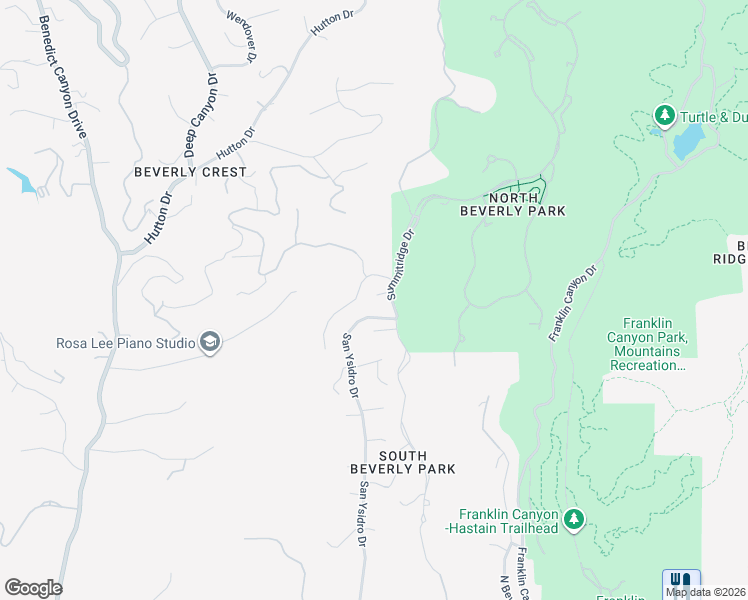 map of restaurants, bars, coffee shops, grocery stores, and more near 2227 Summitridge Drive in Beverly Hills