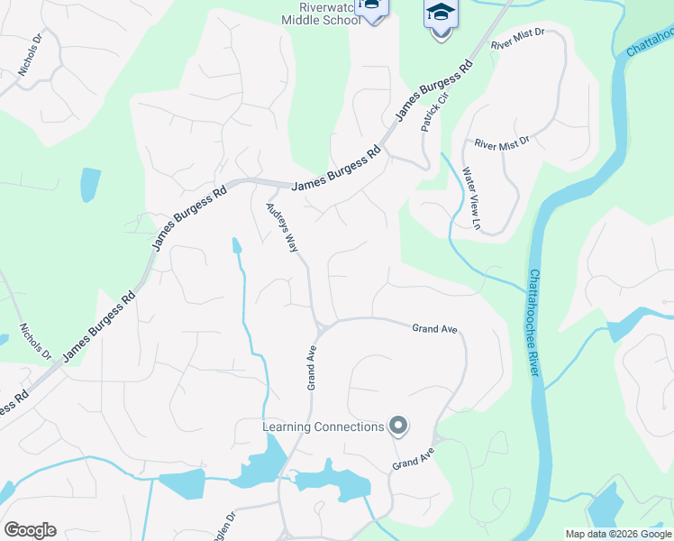 map of restaurants, bars, coffee shops, grocery stores, and more near 193 Woodcrest Circle in Suwanee