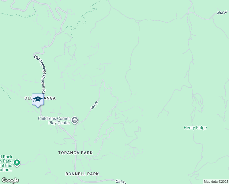 map of restaurants, bars, coffee shops, grocery stores, and more near 2158 Topanga Skyline Drive in Los Angeles County