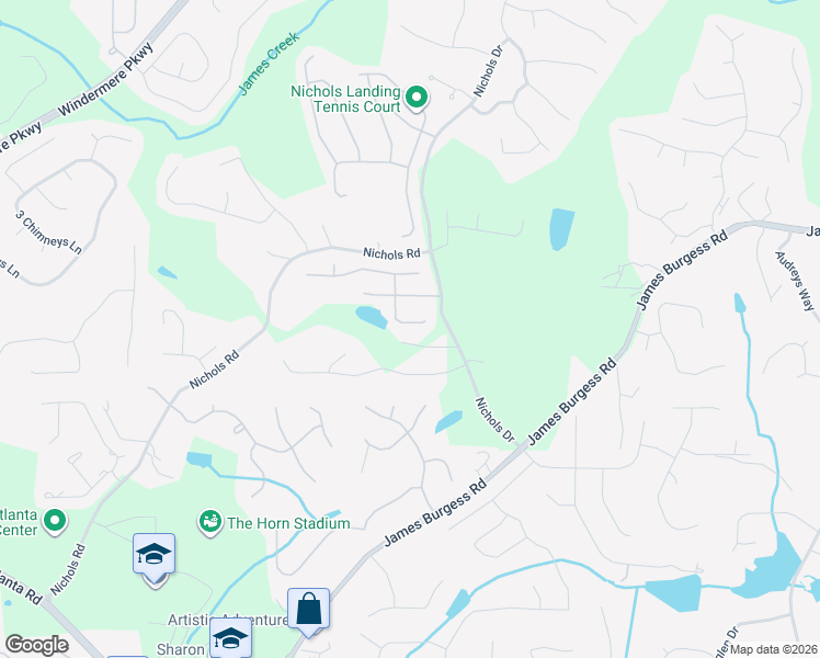 map of restaurants, bars, coffee shops, grocery stores, and more near 770 Mayfair Court in Suwanee