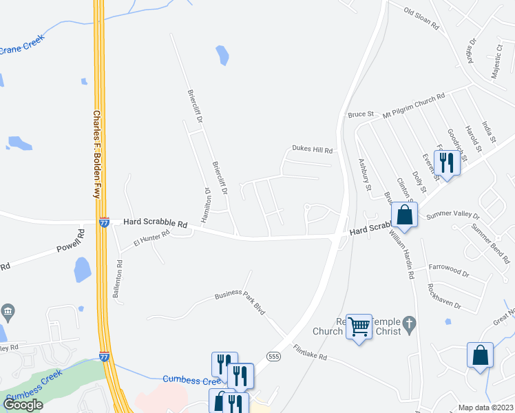map of restaurants, bars, coffee shops, grocery stores, and more near 149 Farrow Pointe Lane in Columbia