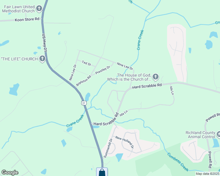 map of restaurants, bars, coffee shops, grocery stores, and more near 156 Lake Elizabeth Drive in Columbia