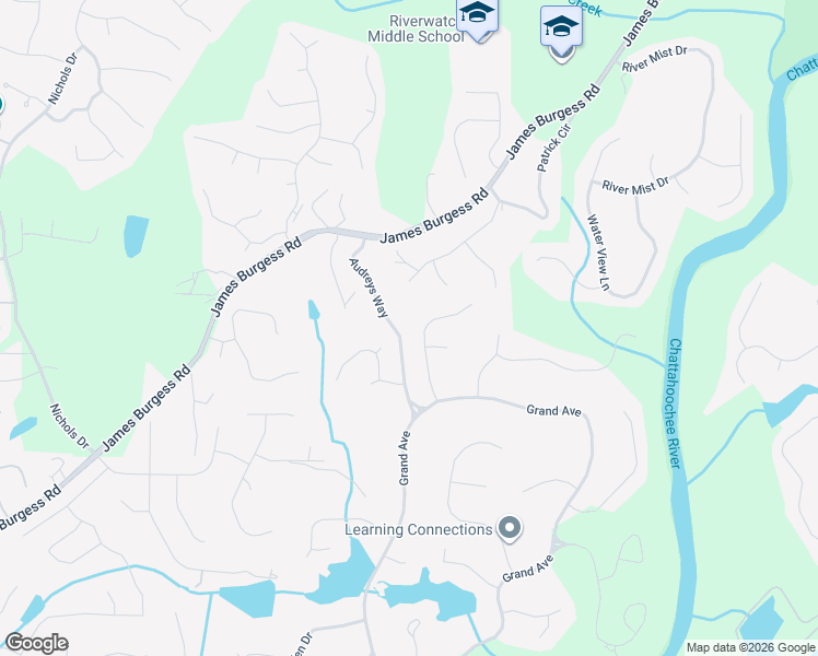 map of restaurants, bars, coffee shops, grocery stores, and more near 195 Forestview Drive in Suwanee