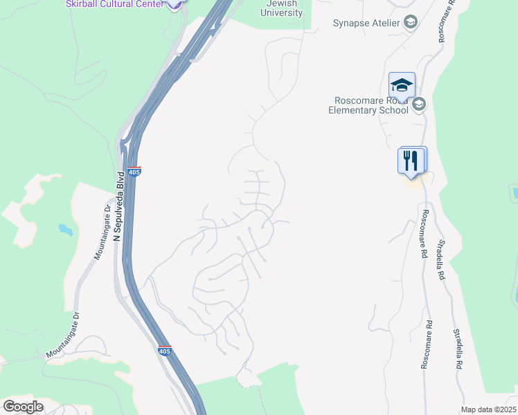map of restaurants, bars, coffee shops, grocery stores, and more near 11734 Folkstone Lane in Los Angeles