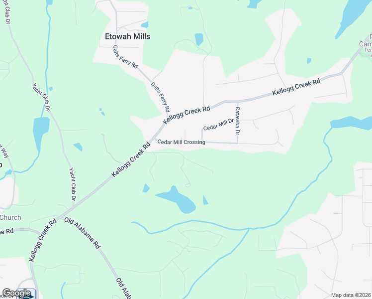 map of restaurants, bars, coffee shops, grocery stores, and more near 3023 Cedar Mill Crossing in Acworth