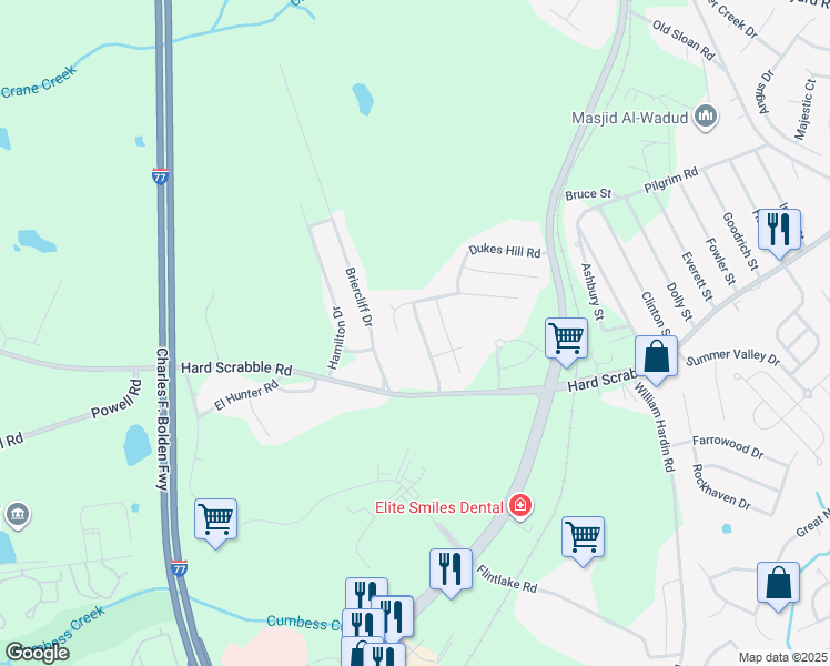 map of restaurants, bars, coffee shops, grocery stores, and more near 157 Farrow Pointe Lane in Columbia