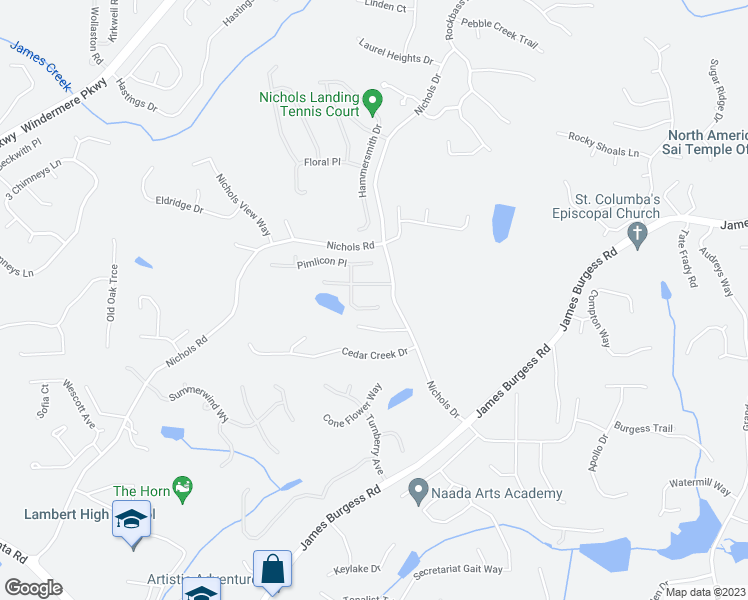 map of restaurants, bars, coffee shops, grocery stores, and more near 785 Mayfair Court in Suwanee