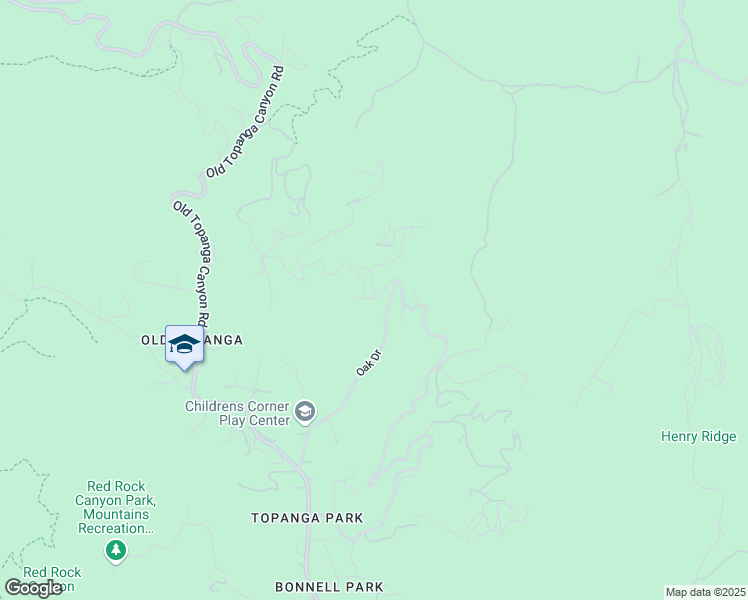 map of restaurants, bars, coffee shops, grocery stores, and more near Topanga Skyline Drive in Topanga