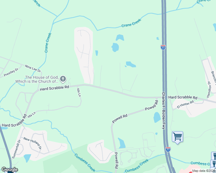 map of restaurants, bars, coffee shops, grocery stores, and more near 1635 State Road S-40-83 in Columbia