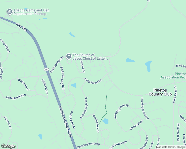 map of restaurants, bars, coffee shops, grocery stores, and more near 2649 Sports Village Loop in Navajo County