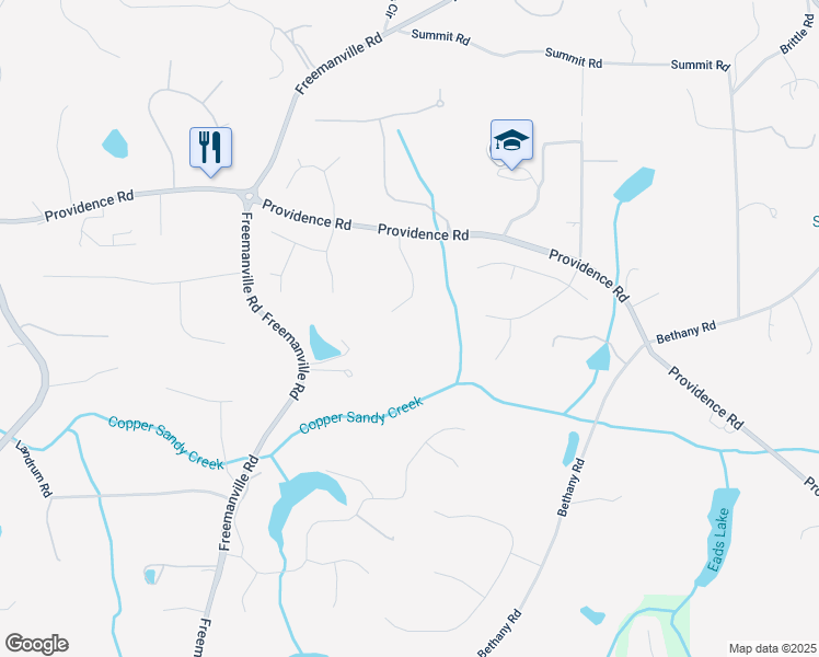 map of restaurants, bars, coffee shops, grocery stores, and more near 14050 Providence Road in Alpharetta