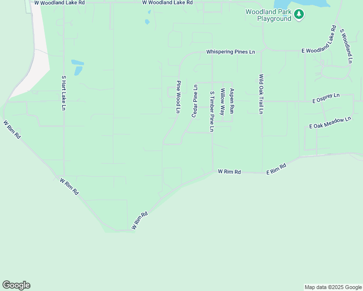 map of restaurants, bars, coffee shops, grocery stores, and more near 2717 Cedar Pine Lane in Pinetop-Lakeside