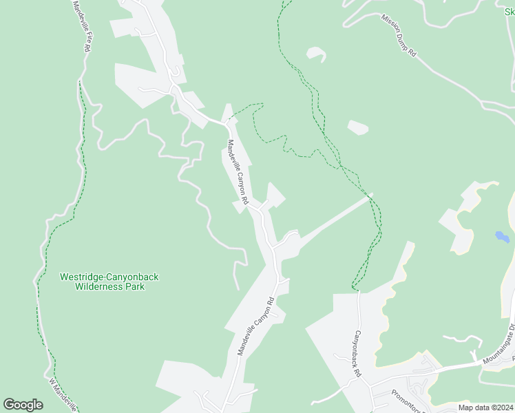 map of restaurants, bars, coffee shops, grocery stores, and more near 3634 Mandeville Canyon Road in Los Angeles