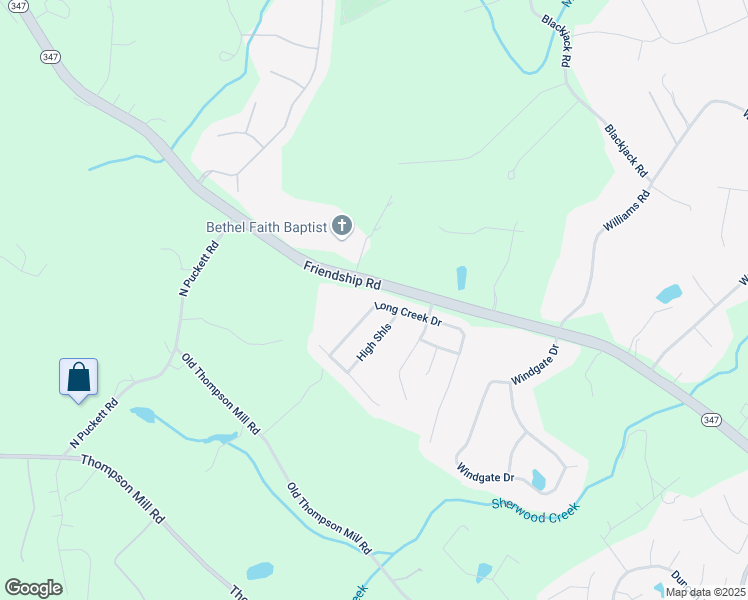 map of restaurants, bars, coffee shops, grocery stores, and more near 3382 Long Creek Drive in Buford