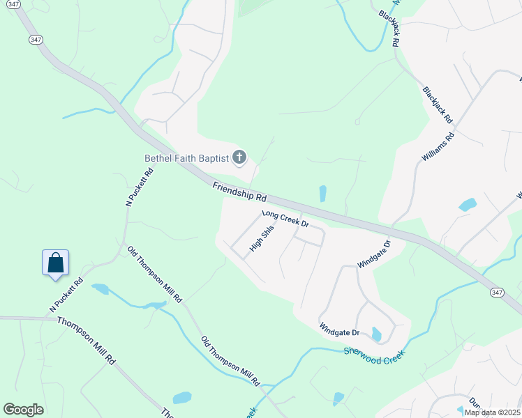 map of restaurants, bars, coffee shops, grocery stores, and more near 3382 Long Creek Drive in Buford