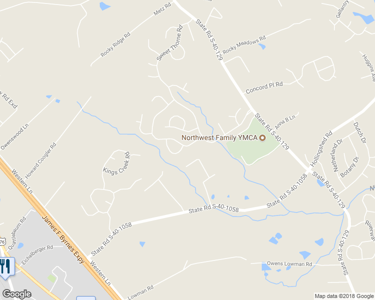 map of restaurants, bars, coffee shops, grocery stores, and more near 13 Sweet Thorne Circle in Irmo