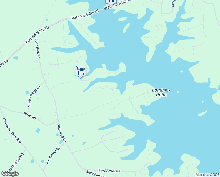 map of restaurants, bars, coffee shops, grocery stores, and more near 193 Hamm Drive in Prosperity