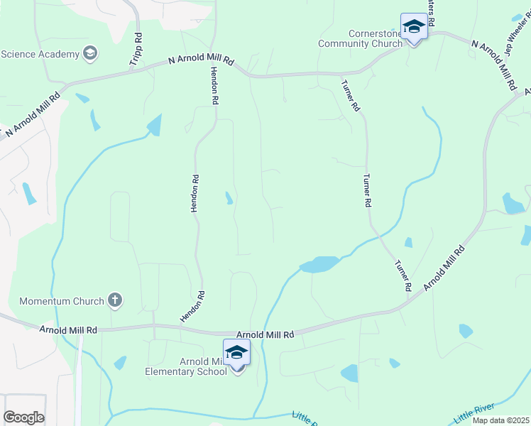 map of restaurants, bars, coffee shops, grocery stores, and more near 124 Hunters Mill Road in Woodstock