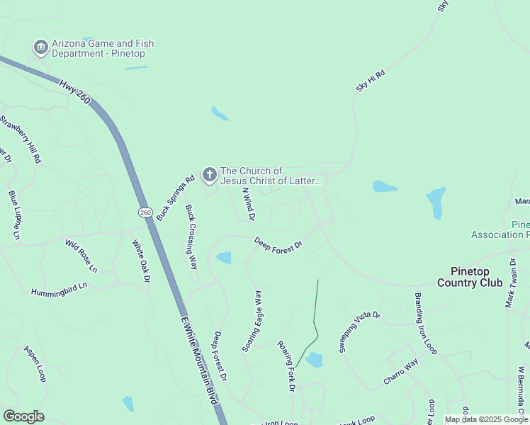 map of restaurants, bars, coffee shops, grocery stores, and more near 2649 Sports Village Loop in Navajo County