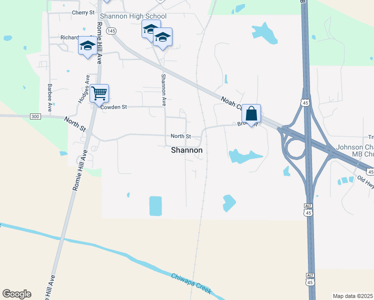 map of restaurants, bars, coffee shops, grocery stores, and more near in Shannon