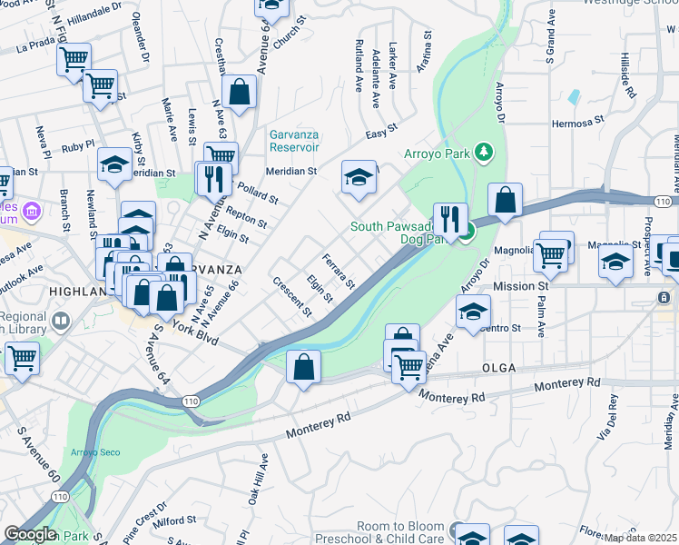map of restaurants, bars, coffee shops, grocery stores, and more near 10931 Chestnut Street in Los Alamitos