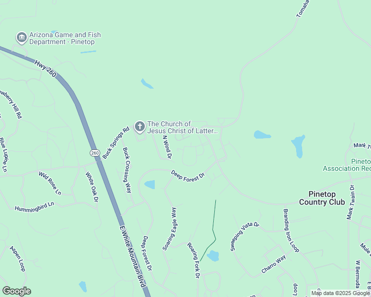 map of restaurants, bars, coffee shops, grocery stores, and more near 2649 Sports Village Loop in Navajo County