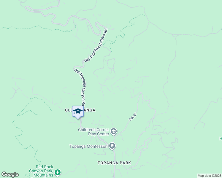 map of restaurants, bars, coffee shops, grocery stores, and more near 2600 Topanga Skyline Drive in Los Angeles County